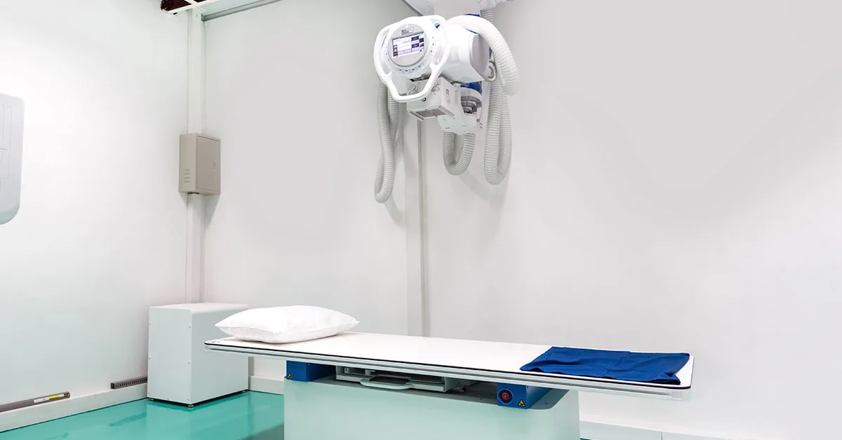 aparelho para realização do raio x abdominal